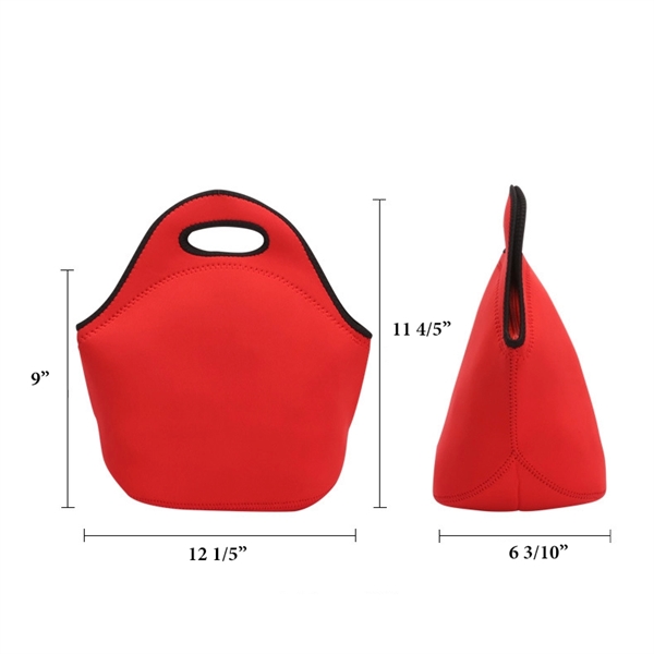 Neoprene Lunch Tote Bags - Image 2