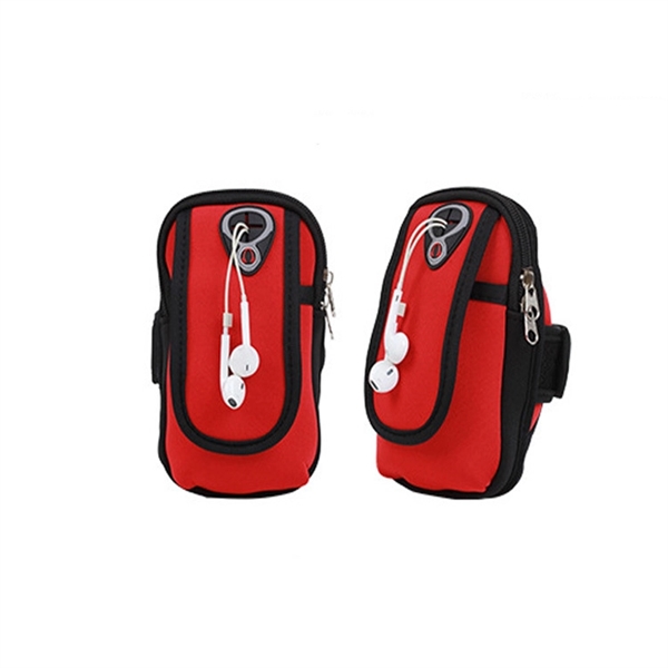 Neoprene Sports Arm Bag Cell Phone Holder - Image 2