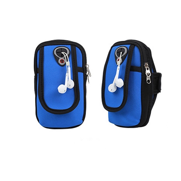 Neoprene Sports Arm Bag Cell Phone Holder - Image 3