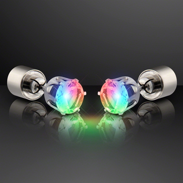 LED Faux Diamond Pierced Earrings - Image 6