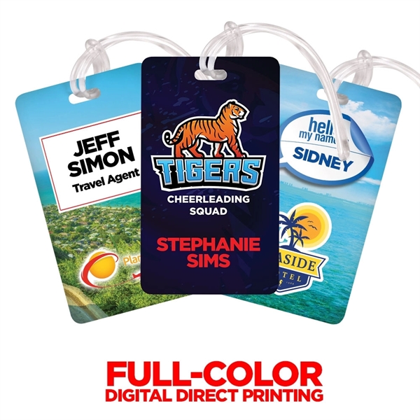 2.5" x 4.25" Deluxe Full Color Luggage Tag - Image 1