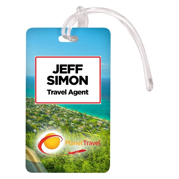 2.5" x 4.25" Deluxe Full Color Luggage Tag - Image 3