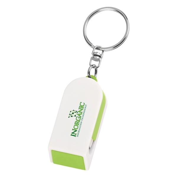 Phone Stand And Screen Cleaner Combo Key Chain - Image 5