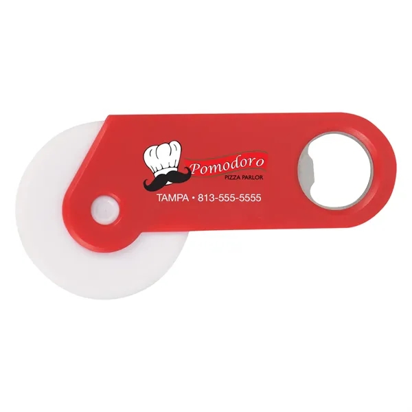 Pizza Cutter with Bottle Opener - Image 3