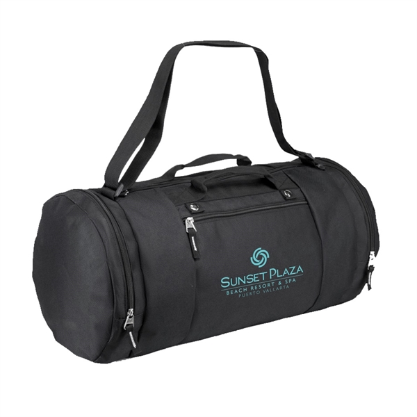 600D Polyester Round Duffel Bag - Image 2