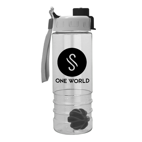 24 oz Tritan Salute Shaker Bottle - Quick Snap Lid - Image 1
