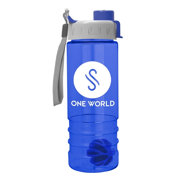 24 oz Tritan Salute Shaker Bottle - Quick Snap Lid - Image 2