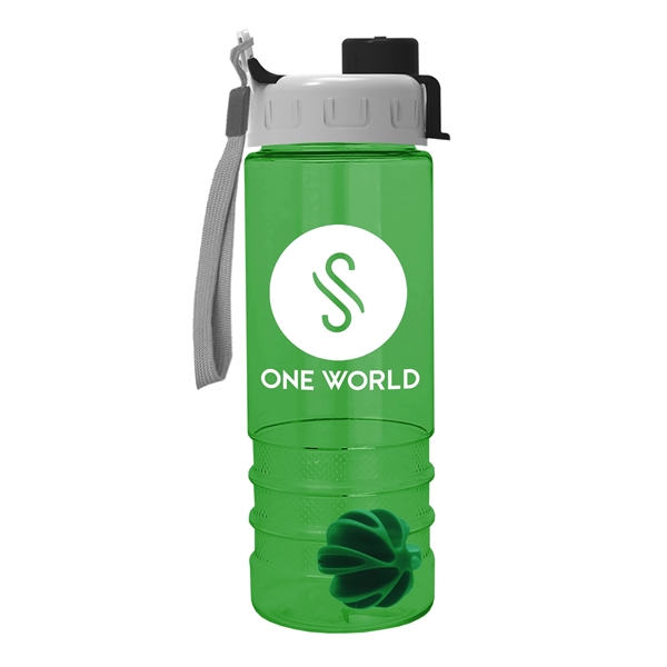 24 oz Tritan Salute Shaker Bottle - Quick Snap Lid - Image 3