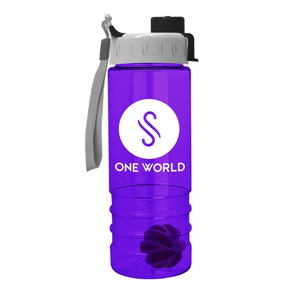 24 oz Tritan Salute Shaker Bottle - Quick Snap Lid - Image 6