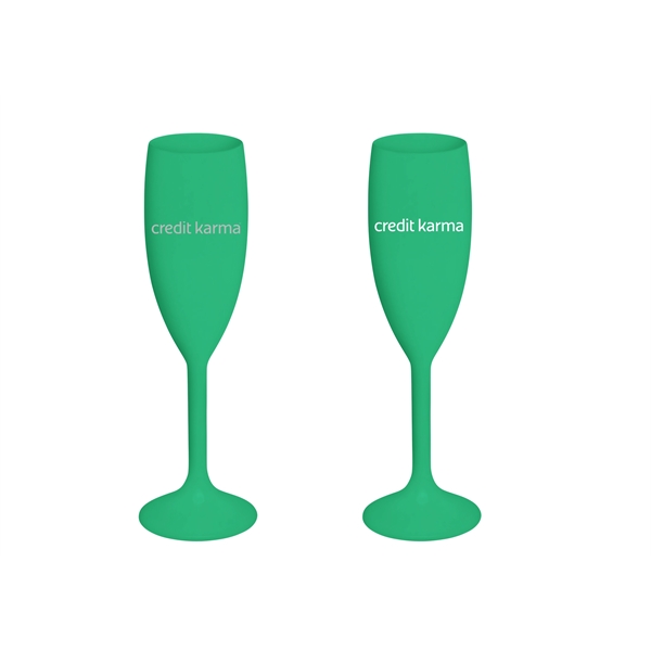 Acrylic Plastic Champagne Flute Glass - Image 10