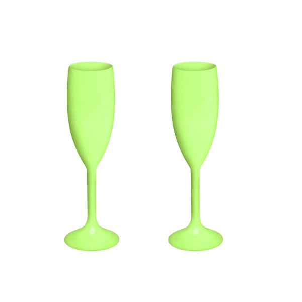 Acrylic Plastic Champagne Flute Glass - Image 11