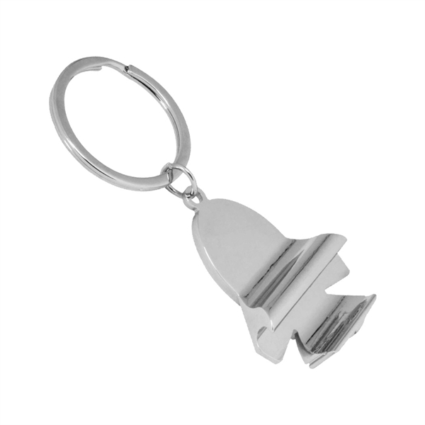 Airplane Shaped Bottle Opener Keychain - Image 3