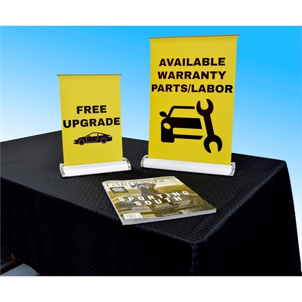 Mini Tabletop Retractable Banner Stands - Image 2