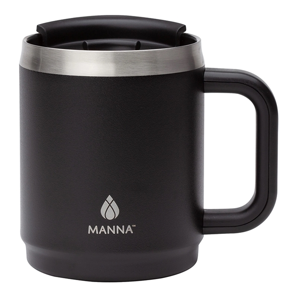 Manna™ 14 oz. Boulder Stainless Steel Camping Mug w/ Handle - Image 2
