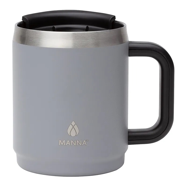 Manna™ 14 oz. Boulder Stainless Steel Camping Mug w/ Handle - Image 4