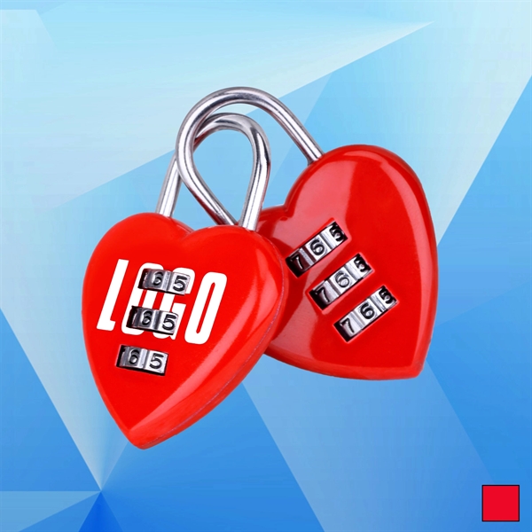 Fashionable Loving Heart Coded Lock - Image 1