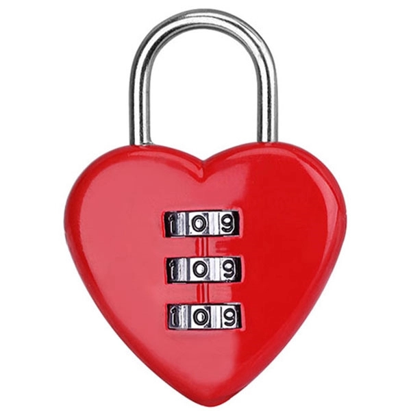 Fashionable Loving Heart Coded Lock - Image 2