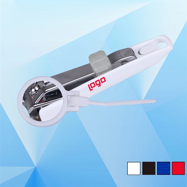 Nail Clippers with Magnifying Glass - Image 1