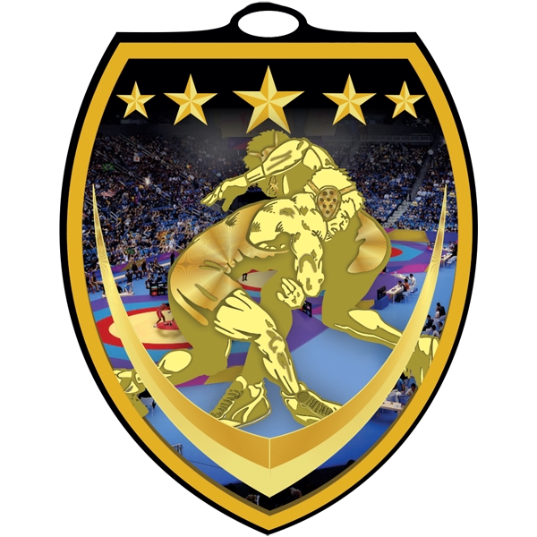 3" Vibraprint™ Shield Medallion - Image 1