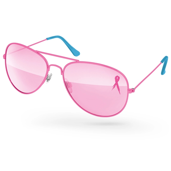 Aviator Sunglasses w/ 1-color imprint - Image 2