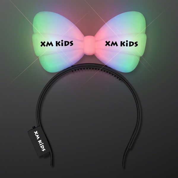 Color Change Light Up Bow Headband - Image 1