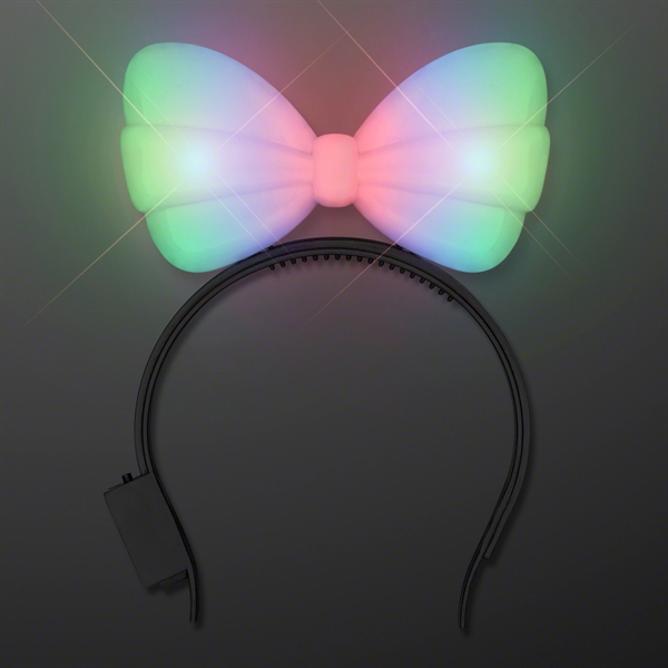 Color Change Light Up Bow Headband - Image 2
