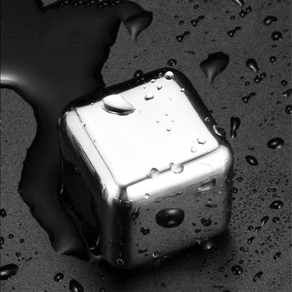 Big Size Whiskey Ice Stone, Stainless Steel Chill Ice Cube - Image 4