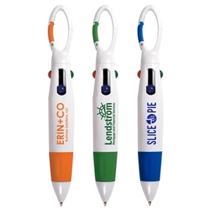 4 Color Carabiner Ballpoint Pen