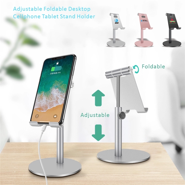 Adjustable Foldable Desktop Cellphone Tablet Stand Holder - Image 1