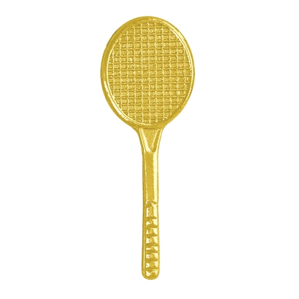 Tennis Racket Chenille Lapel Pin - Image 2