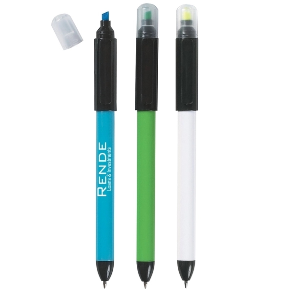 Twin-Write Pen With Highlighter - Image 1