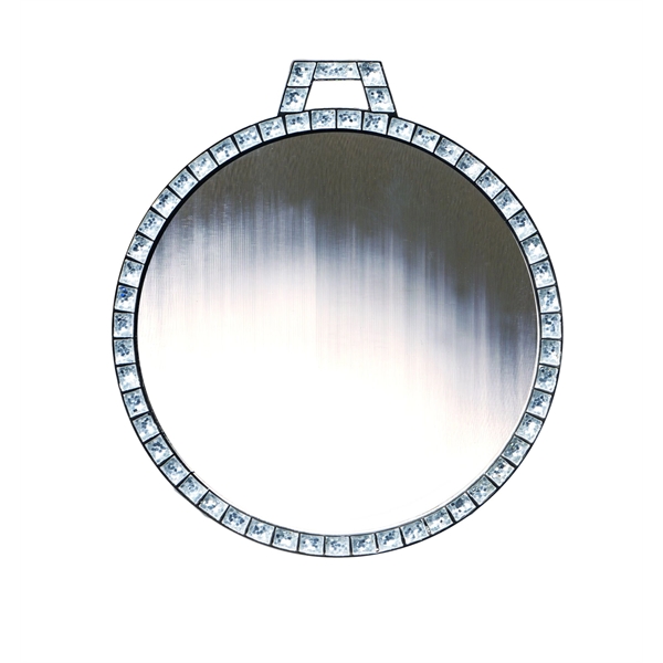 2 1/4" Express  Vibraprint Clear Glitter Insert Medallion - Image 4