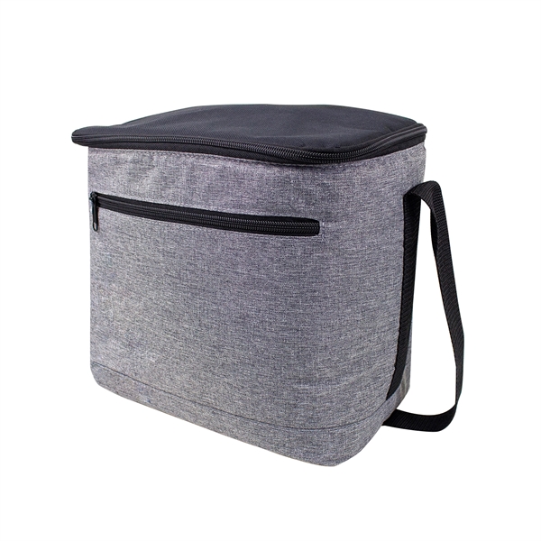 Heather Gray 12-16 Can Vertical Cooler Bag - Image 2