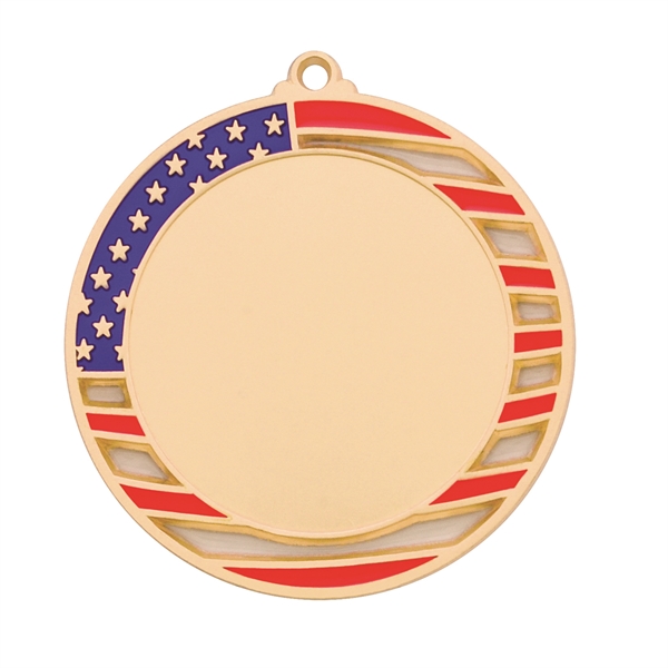 Express  Vibraprint American Flag Insert Medallion - Image 3