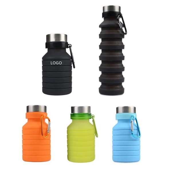Collapsible Silicone Water Bottle - Image 1