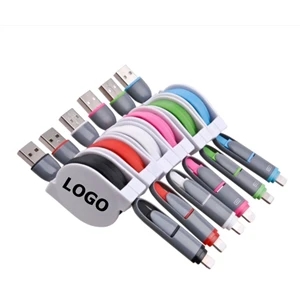 Two-in-one telescopic Phone charger cable