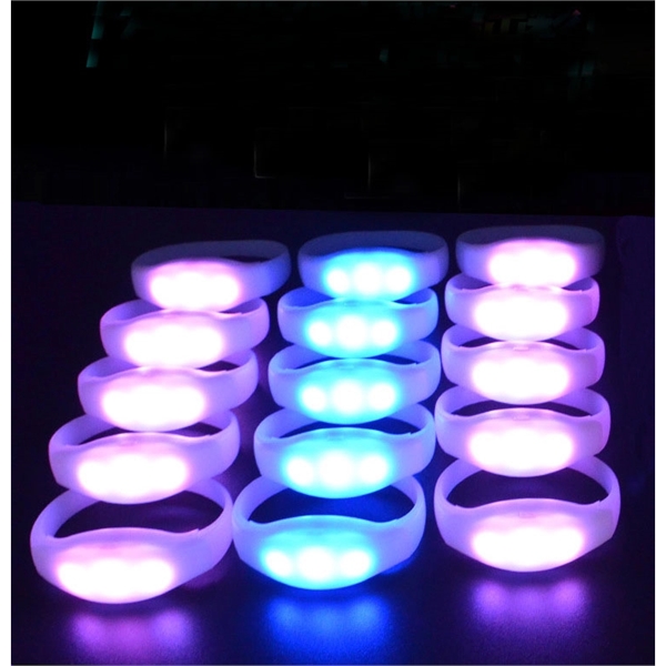 Led luminous silicone bracelet - Image 2
