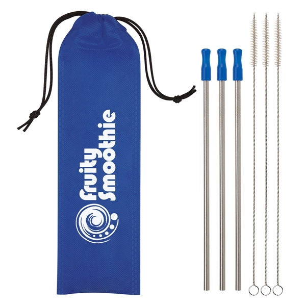 3- Pack Stainless Steel Straw Kit - Image 3