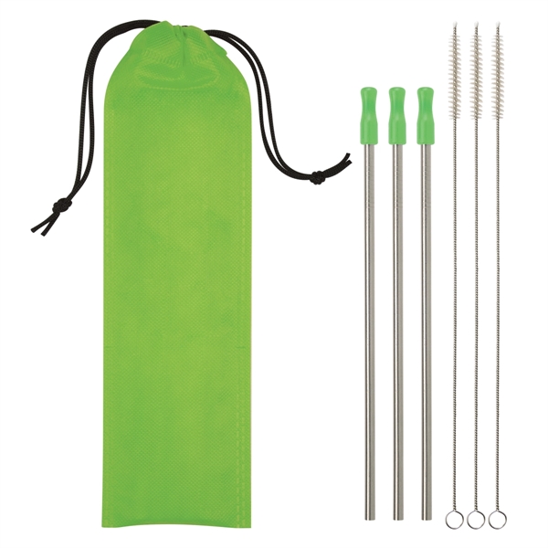 3- Pack Stainless Steel Straw Kit - Image 4
