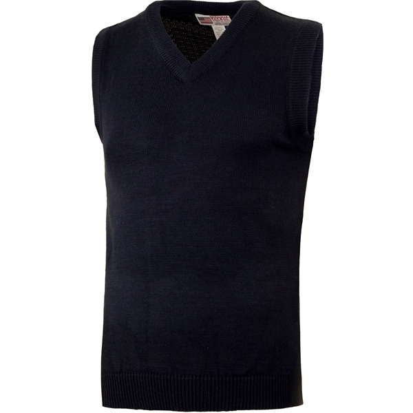 Acrylic V-Neck Sleeveless Sweater Vest