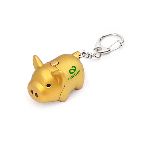 Light Up Pig Keychain - Image 2