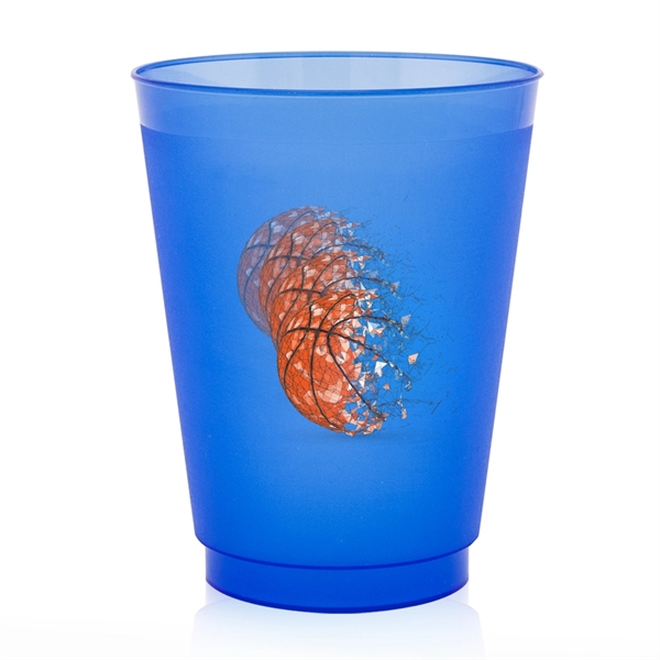 16 oz. Frost Flex Frosted Plastic Stadium Cup - Image 2