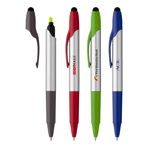 3-IN-1 Highlighter Stylus Ballpoint Pen - Image 1