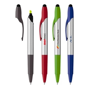 3-IN-1 Highlighter Stylus Ballpoint Pen