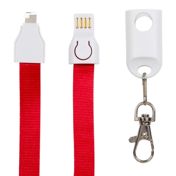 2 in 1 Lanyard USB charging cable for phones, full color - Image 3