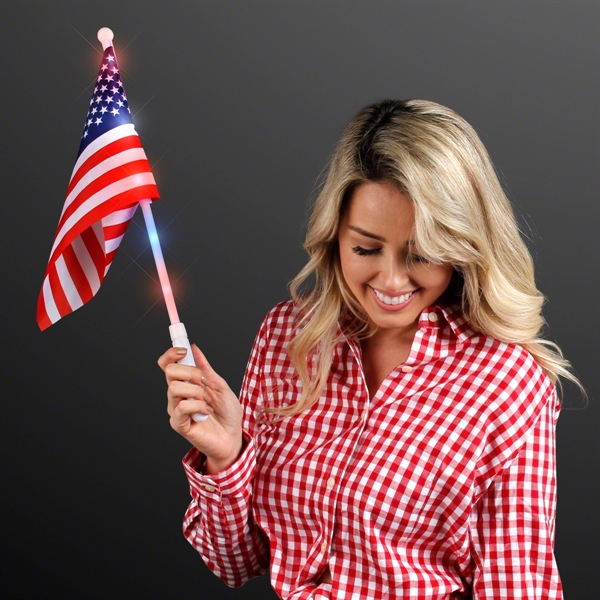 Light Up American Flags, 60 day overseas production time - Image 2