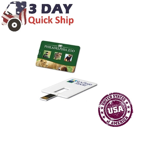 USA Decorated Credit Card USB Flash Drive - Image 1
