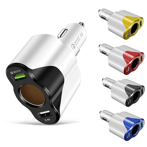 Car Dual USB Charger Quick Charge Mobile Phone Charger - Image 1