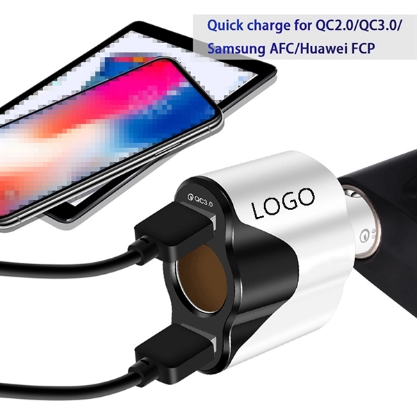 Car Dual USB Charger Quick Charge Mobile Phone Charger - Image 2