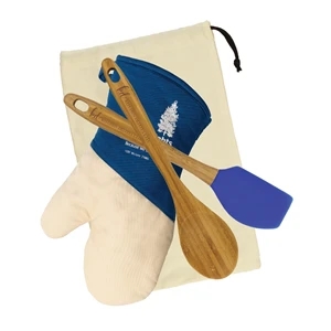Bamboo Gift Set with Oven Mitt
